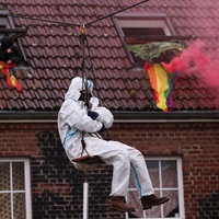 Klimaaktivist im besetzten Lützerath