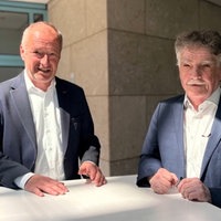Die ehemaligen NRW-Verkehrsminister Oliver Wittke (l.) und Michael Groschek (r.)