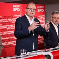 Ott, Philipp und Post bei der PK zur Vorstandsklausur