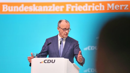 Bundeskanzler Merz beim 38. Bundesparteitag der CDU in Stuttgart