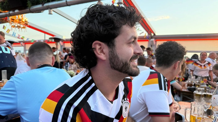 Fabian Lopez Benitez beim Public Viewing