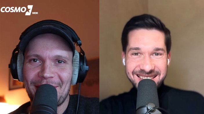 COSMO Machiavelli: KI ist keine Kunst" - die beiden Hosts Vassili Golod und Jan Kawelke 