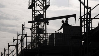 Bauarbeiter auf einer Baustelle