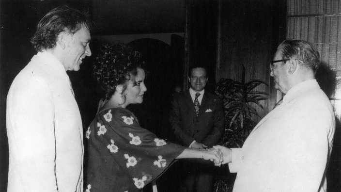 Richard Burton, Elizabeth Taylor, Josip Broz Tito