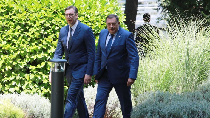 Aleksandar Vučić i Milorad Dodik