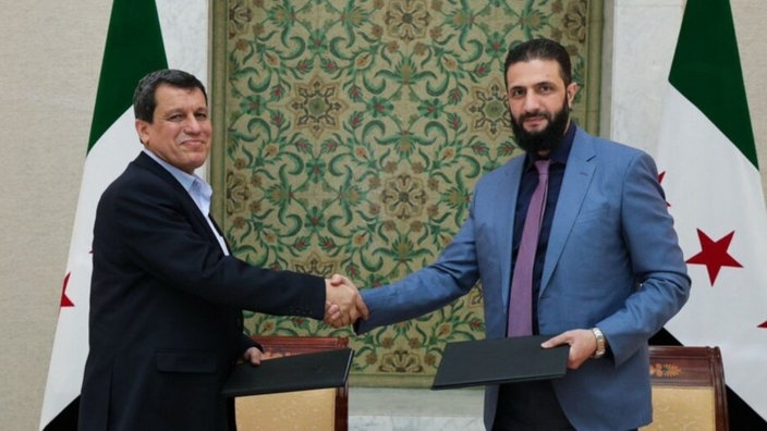 Şam: Hevdîtina General Mazlûm Abdî digel Colanî