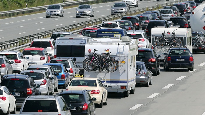 Stau auf einer Autobahn
