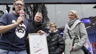 WDR 2 Weihnachtswunder in Essen (13.12.2025) - Jan Malte Andresen mit gezeichnetem Porträt