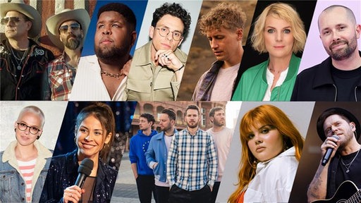 The BossHoss, Ray Dalton, Kamrad, Tim Bendzko, Mirja Boes, David Puentez, Stefanie Heinzmann, Negah Amiri, Revolverheld, Loi, Lisa Feller, Johannes Oerding