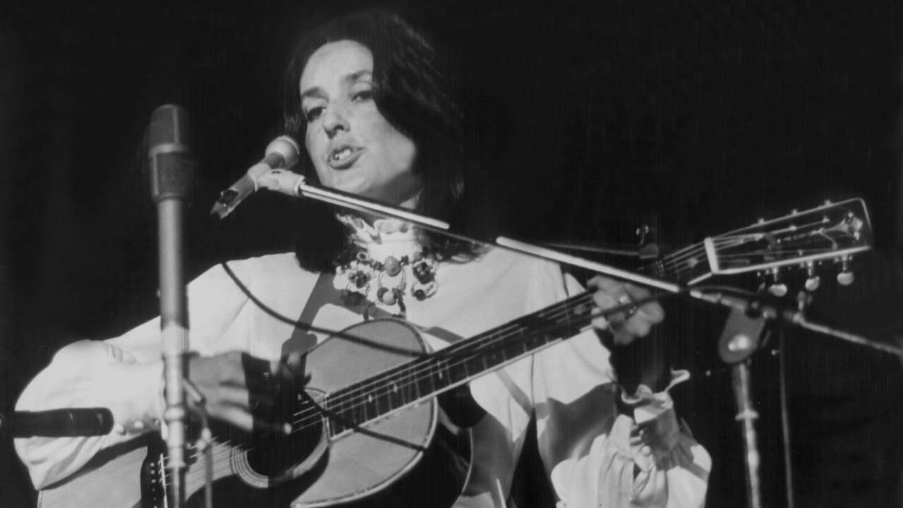 Joan Baez bei einem Konzert in Essen 1973