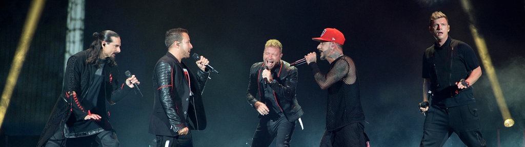 Die Backstreet Boys auf der Bühne bei einem Konzert am 22.06.2022 