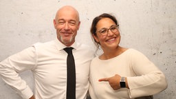 Der Graf und WDR 2 Moderatorin Katharina te Uhle