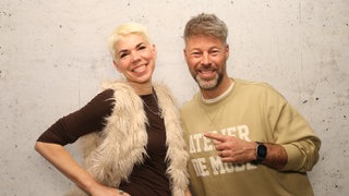 Judith Hinkelmann "T-Seven" und WDR 2 Moderator Johannes Simon