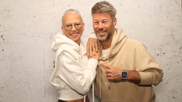 Stefanie Heinzmann mit WDR 2 Moderator Johannes Simon