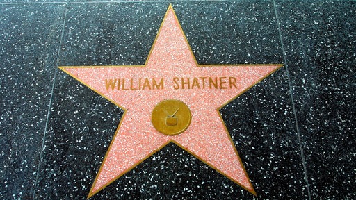 Der Stern von William Shatner auf dem Walk of Fame