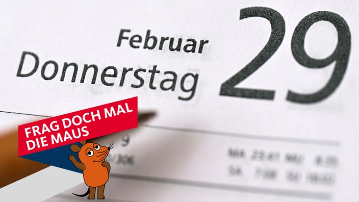 Auf einem Kalender ist der 29. Februar zu sehen