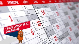 Wandkalender für Jahresplanung 