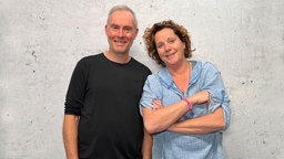Johann König und WDR 2 Moderatorin Steffi Neu