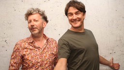 Matze Knop mit WDR 2 Moderator Thorsten Schorn