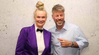 Nicole Schlepphorst mit WDR 2 Moderator Johannes Simon