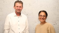 Sascha Müller mit WDR 2 Moderatorin Katharina te Uhle