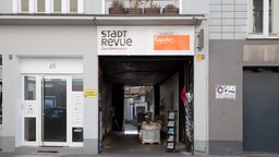 Die Büros des Stadtmagazin "Stadt-Revue" und des Fahrradkurierdienstes Rapido in der Maastricher Straße.