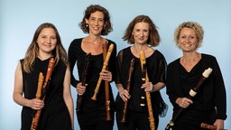 Das Blockflötenquartett "Flautando Köln".