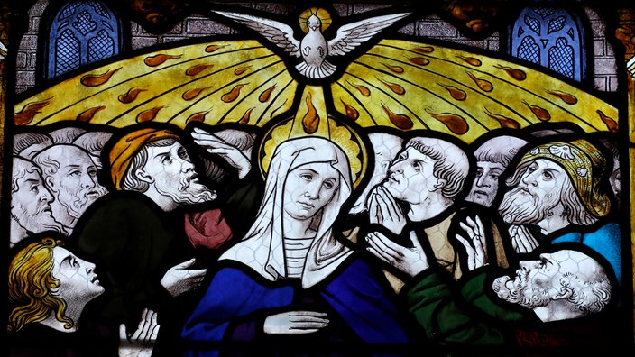 Glasfenster der St. Peter Kirche in Dreux, Frankreich