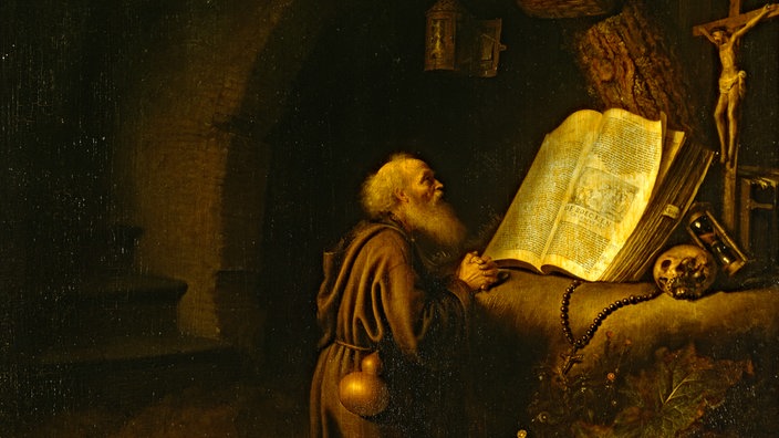Der betende Einsiedler - Gerard Dou