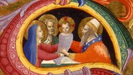 Fra Angelico, Initiale S - Jesus in Temple