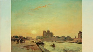 Das Ölgemälde von Johann Barthold Jongkind zeigt den Blick vom Quai de la Tournelle auf Notre-Dame in Paris