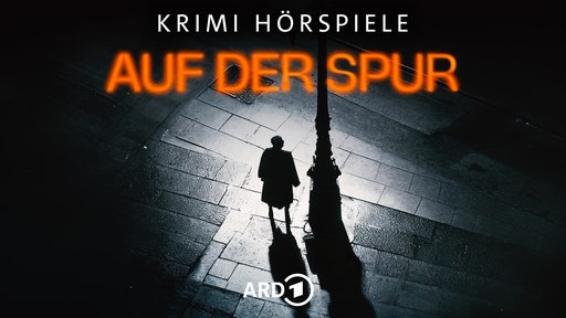 Fußabdrücke, darüber Schrift: "Auf der Spur, Ermittlerkrimis, ARD".