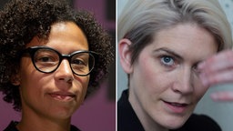 Bildcollage der Intendantinnen Kathrin Mädler und Julia Wissert.