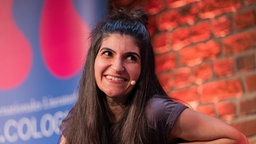 Shida Bazyar bei der Litcologne 2026.