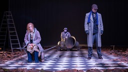 Szenenfoto von "Über die Dörfer" am Theater an der Ruhr.