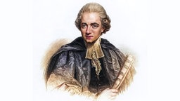 Das Beitragsbild des WDR3 Musikporträt "Charles Burney: Tagebuch einer musikalischen Reise" zeigt ein Porträt des englischen Musikwissenschaftlers Charles Burney.