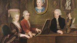 Wolfgang Amadeus Mozart, Maria Anna Nannerl und Vater Leopold