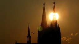 Sonnenuntergang am Kölner Dom