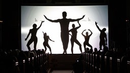 Schattentheater auf dem jüdischen Kulturfestival in Osnabrück.