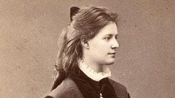 Die Komponistin Amanda Röntgen-Maier im späten 19. Jahrhundert.