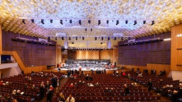 Die Beethovenhalle in Bonn von innen.