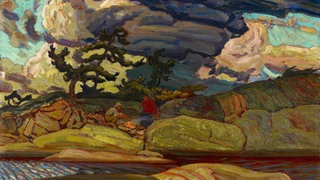 Das Beitragsbild der WDR3 Vesper "Naturgewaltig!" zeigt das Ölgemälde "The Elements" von dem britisch-kanadischen Künstler J.E.H. MacDonald.