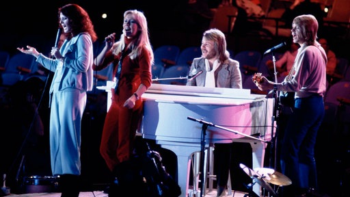 Auftritt der Band ABBA am 9. Januar 1979 in New York