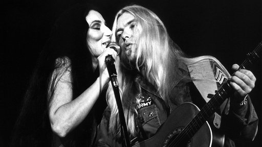 Cher mit ihrem zweiten Ehemann Gregg Allman 1977