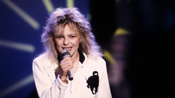 France Gall bei einem Fernsehauftritt im Jahr 1988