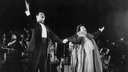 Freddie Mercury und Montserrat Caballé bei einem gemeinsamen Konzert in Barcelona