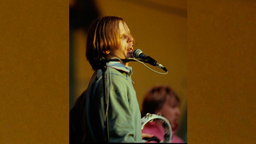 Hebert Grönemeyer während eines Auftritts (1983)