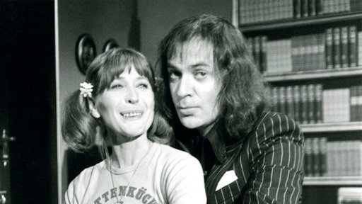 Udo Lindenberg mit Helga Feddersen in der ARD-Fernsehsendung "Plattenküche" (1978)