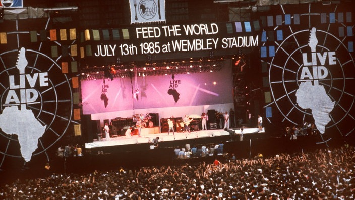 Live Aid-Konzert im Londoner Wembley Stadium