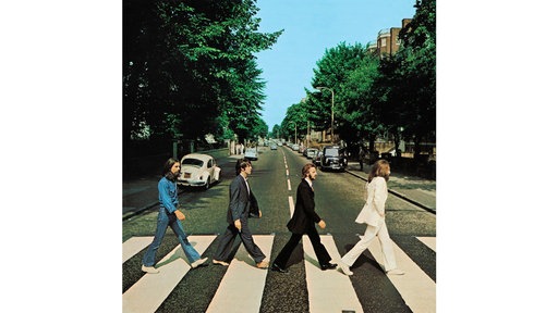 Schallplattencover von den Beatles "Abbey Road".
